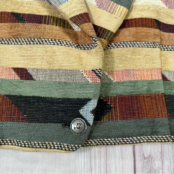Women’s Vintage Southwest Mixed Print Tapestry Cropped Boho Jacket - Picture 5 of 8